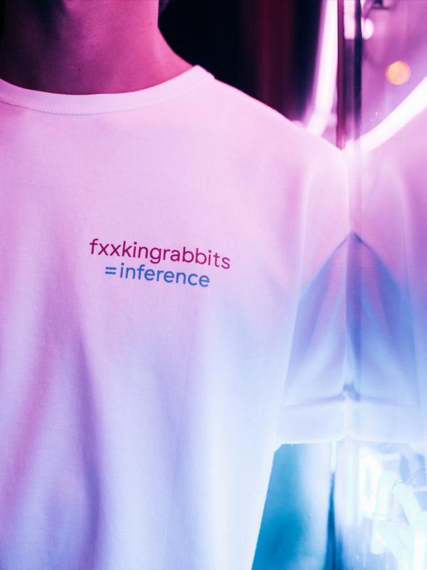 made in Switzerland fxxking rabbits x inference shirt
